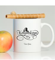 BK Gift Kişiye Özel Mesleki Kaymakam Beyaz Kupa Bardak - 1