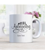 BK Gift Kişiye Özel Mesleki Antropolog Beyaz Kupa Bardak - 1