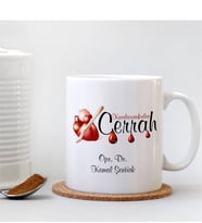 BK Gift Kişiye Özel Mesleki Kardiovaskuler Cerrah Beyaz Kupa Bardak - 002