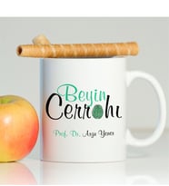 BK Gift Kişiye Özel Mesleki Beyin Cerrahı Beyaz Kupa Bardak - 001