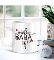 BK Gift Kişiye Özel Beyaz Kupa Bardak (babalar Günü Temalı) 001