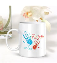 BK Gift Kişiye Özel Beyaz Kupa Bardak (babalar Günü Temalı) 002