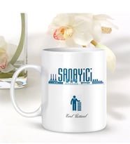 BK Gift Kişiye Özel Mesleki Sanayici Beyaz Kupa Bardak - 001