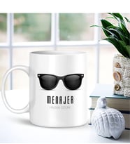 BK Gift Kişiye Özel Mesleki Menajer Beyaz Kupa Bardak - 001