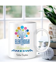 BK Gift Kişiye Özel Mesleki Elektronik Mühendisi Beyaz Kupa Bardak - 001