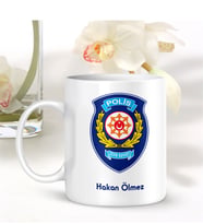 BK Gift Kişiye Özel Mesleki Çevik Kuvvet Beyaz Kupa Bardak - 001
