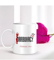 BK Gift Kişiye Özel Mesleki Darbukacı Beyaz Kupa Bardak - 001