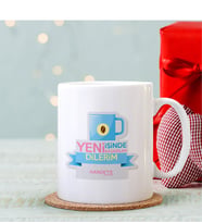 BK Gift Kişiye Özel Yeni İşinde Başarılar Dilerim Tasarımlı Beyaz Kupa Bardak - 4