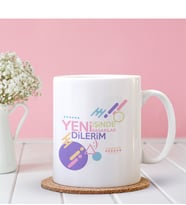 BK Gift Kişiye Özel Yeni İşinde Başarılar Dilerim Tasarımlı Beyaz Kupa Bardak - 2