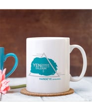 BK Gift Kişiye Özel Yeni İşinde Başarılar Dilerim Tasarımlı Beyaz Kupa Bardak - 1