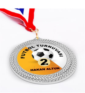 BK Gift Kişiye Özel Metal Madalya (Gümüş)