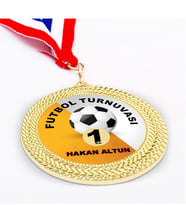 BK Gift Kişiye Özel Metal Madalya (Altın)