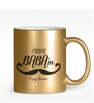 BK Gift Kişiye Özel Canım Babam Tasarımlı Altın Yaldızlı Kupa Bardak - 10