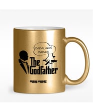 BK Gift Kişiye Özel The Godfather Tasarımlı Altın Yaldızlı Kupa Bardak - 1