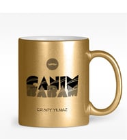 BK Gift Kişiye Özel Canım Babam Tasarımlı Altın Yaldızlı Kupa Bardak - 4