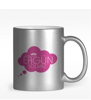 BK Gift Kişiye Özel Canım Babam Tasarımlı Gümüş Yaldızlı Kupa Bardak - 9