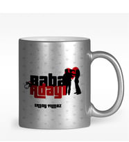 BK Gift Kişiye Özel Baba Adayı Tasarımlı Gümüş Yaldızlı Kupa Bardak - 3