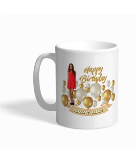 BK Gift Kişiye Özel İyi Ki Doğdun Tasarımlı Beyaz Kupa Bardak - 7