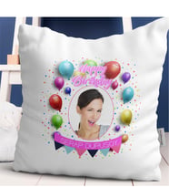 BK Gift Kişiye Özel İyi Ki Doğdun Tasarımlı Beyaz Yastık - 8