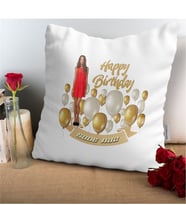 BK Gift Kişiye Özel İyi Ki Doğdun Tasarımlı Beyaz Yastık - 7