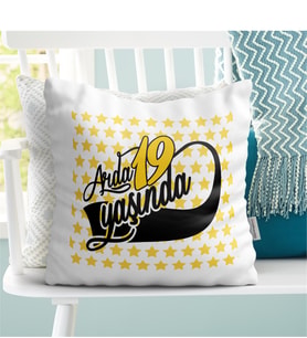 BK Gift Kişiye Özel Doğum Günü Tasarımlı Dekoratif Beyaz Yastık - 6