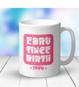 BK Gift Kişiye Özel Doğum Günü Tasarımlı Beyaz Kupa Bardak - 5