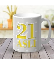 BK Gift Kişiye Özel Doğum Günü Tasarımlı Beyaz Kupa Bardak - 1