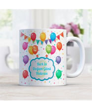 BK Gift Kişiye Özel Doğum Günü Hatırası Beyaz Kupa Bardak - 2