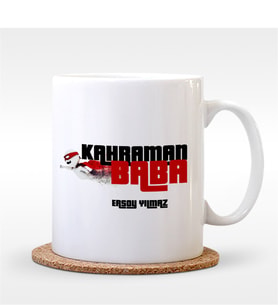 BK Gift Kişiye Özel Kahraman Baba Tasarımlı Beyaz Kupa Bardak - 2