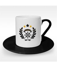 BK Gift Kişiye Özel İsimli Siyah Türk Kahvesi Fincanı - 5