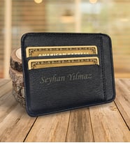 BK Gift Kişiye Özel Siyah Kredi Kartlık - Cüzdan