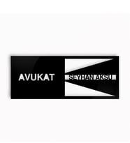 BK Gift Kişiye Özel Avukat Duvar & Kapı İsimliği (Model 2)