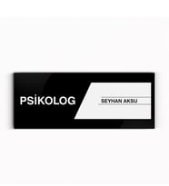 BK Gift Kişiye Özel Psikolog Duvar & Kapı İsimliği (Model 1)