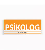 BK Gift Kişiye Özel Psikolog Duvar & Kapı İsimliği (Model 7)
