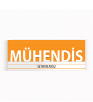 BK Gift Kişiye Özel Mühendis Duvar & Kapı İsimliği (Model 7)