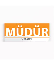 BK Gift Kişiye Özel Müdür Duvar & Kapı İsimliği (Model 7)