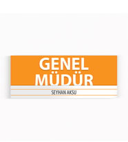BK Gift Kişiye Özel Genel Müdür Duvar & Kapı İsimliği (Model 7)