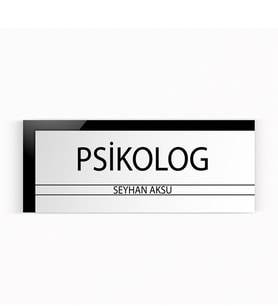 BK Gift Kişiye Özel Psikolog Duvar & Kapı İsimliği (Model 6)