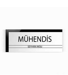 BK Gift Kişiye Özel Mühendis Duvar & Kapı İsimliği (Model 6)