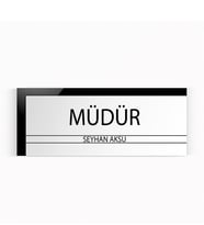 BK Gift Kişiye Özel Müdür Duvar & Kapı İsimliği (Model 6)