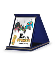 BK Gift Kişiye Özel En İyi Oyuncu Lacivert Plaket Ödülü - 5