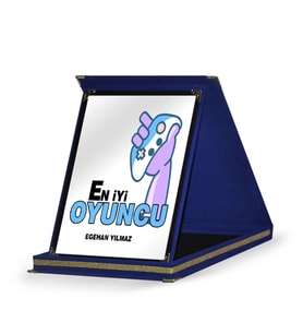 BK Gift Kişiye Özel En İyi Oyuncu Lacivert Plaket Ödülü - 3