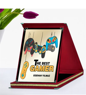 BK Gift Kişiye Özel En İyi Oyuncu Kırmızı Plaket Ödülü - 6
