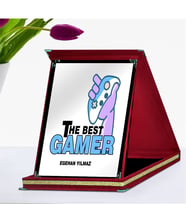 BK Gift Kişiye Özel En İyi Oyuncu Kırmızı Plaket Ödülü - 4