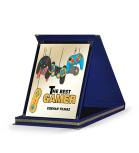 BK Gift Kişiye Özel En İyi Oyuncu Lacivert Plaket Ödülü - 6