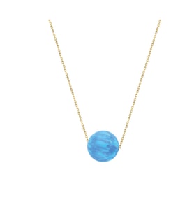 Altın Opal Yuvarlak Kolye DU0092