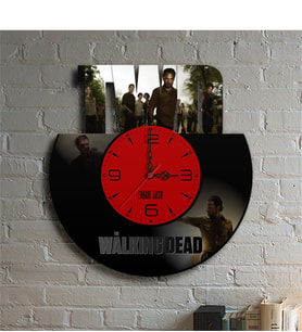 BK Gift Kişiye Özel The Walking Dead Tasarımlı Dekoratif Ahşap Duvar Saati - 1