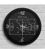 BK Gift Kişiye Özel Taktik Tahtası Ahşap Duvar Saati - 1