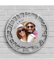 BK Gift Kişiye Özel Resimli Farklı Tasarım Ahşap Duvar Saati - 40f