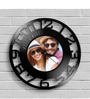 BK Gift Kişiye Özel Resimli Farklı Tasarım Ahşap Duvar Saati - 40a